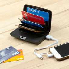 Innovagoods Wallet with RFID Protection and Power Bank Sbanket InnovaGoods