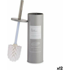 Berilo Tualetes Birste Beauty Products Balts Pelēks Tērauds Plastmasa 9,5 x 37,5 x 9,5 cm (12 gb.)