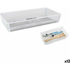 Confortime Virtuves Piederumu Organizators Confortime Metāls Balts 30 x 15,24 x 5,2 cm (12 gb.)