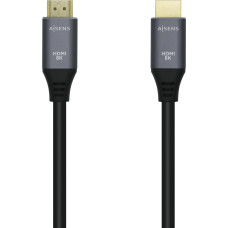 Aisens HDMI Kabelis Aisens Melns Melns/Pelēks 2 m