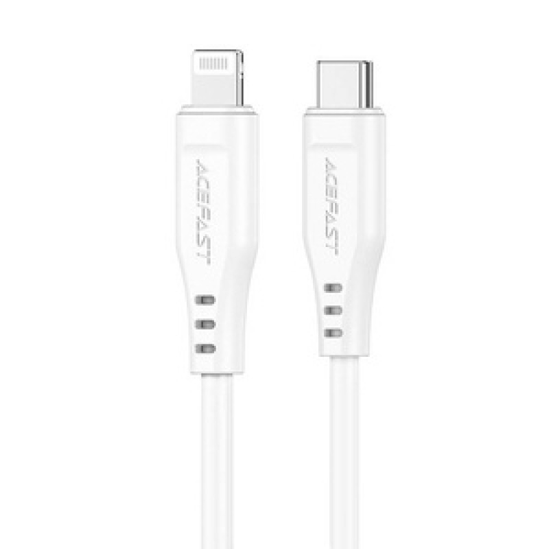 Acefast Cable USB MFI Acefast C3-01, USB-C to Lightning, 30W, 1.2m (white)